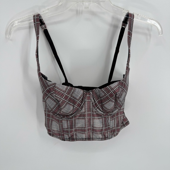 VICTORIA’S SECRET DREAM ANGELS LIGHTLY LINED LONG LINE SATIN BRA PLAID Size 34C - Picture 11 of 11